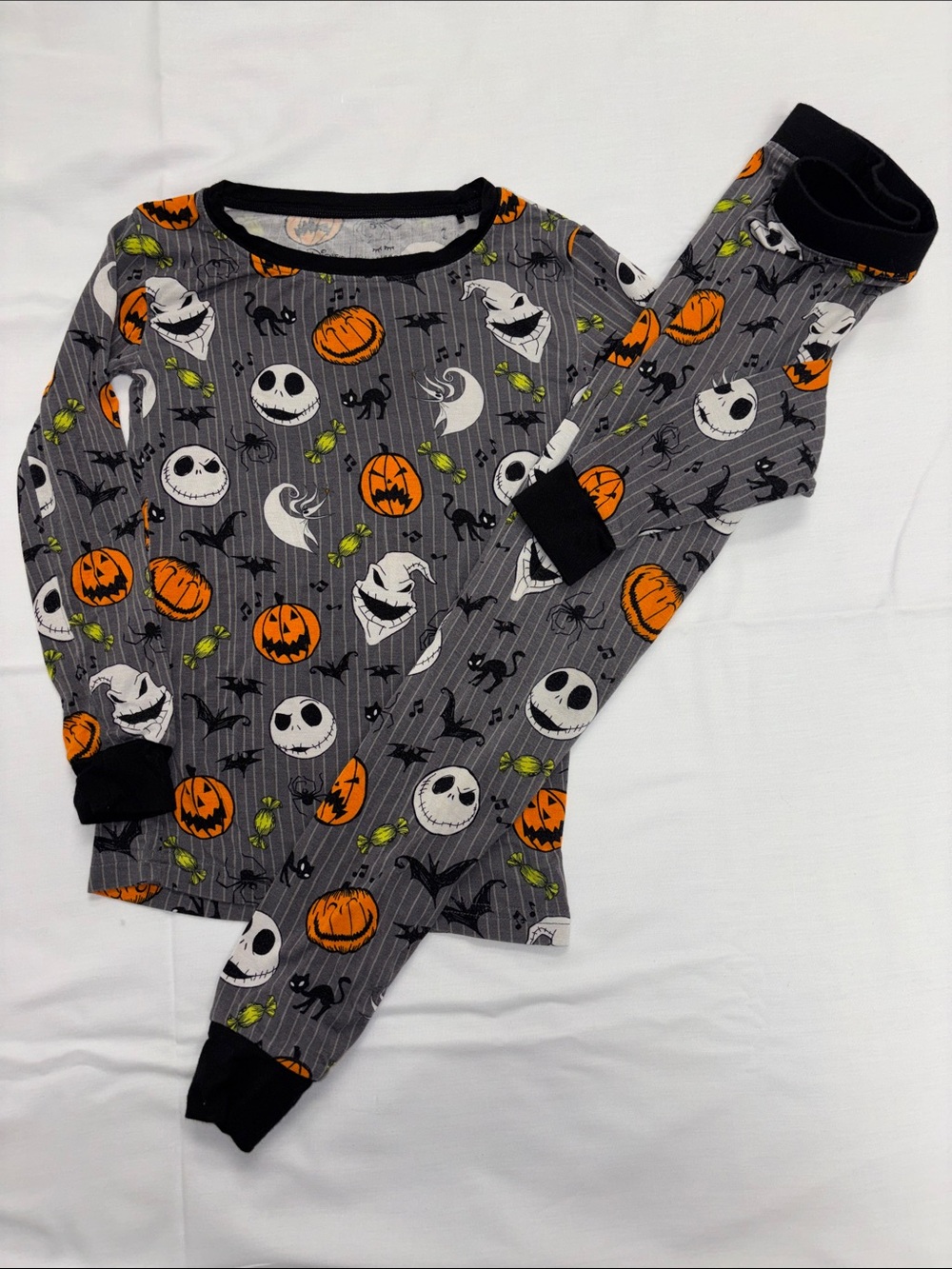 Little Sleepies Disney Jack Skellington bamboo pajamas set 4T